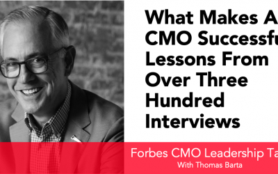 What makes a CMO successful? Lessons from over 300 Interviews