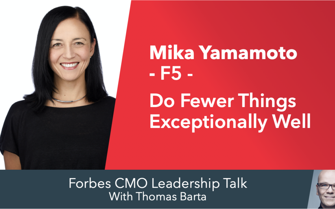 Forbes CMO Leadership Talk: Mika Yamamoto, Marketo