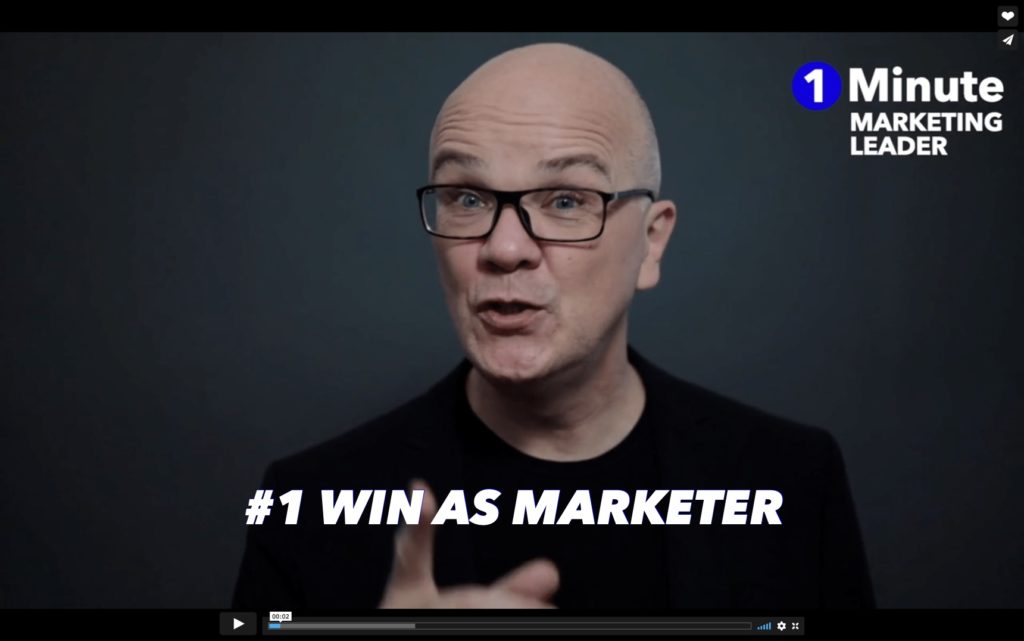 #1 Win as marketer